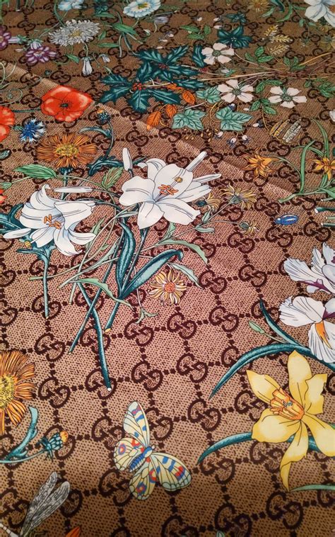 gucci print fabric